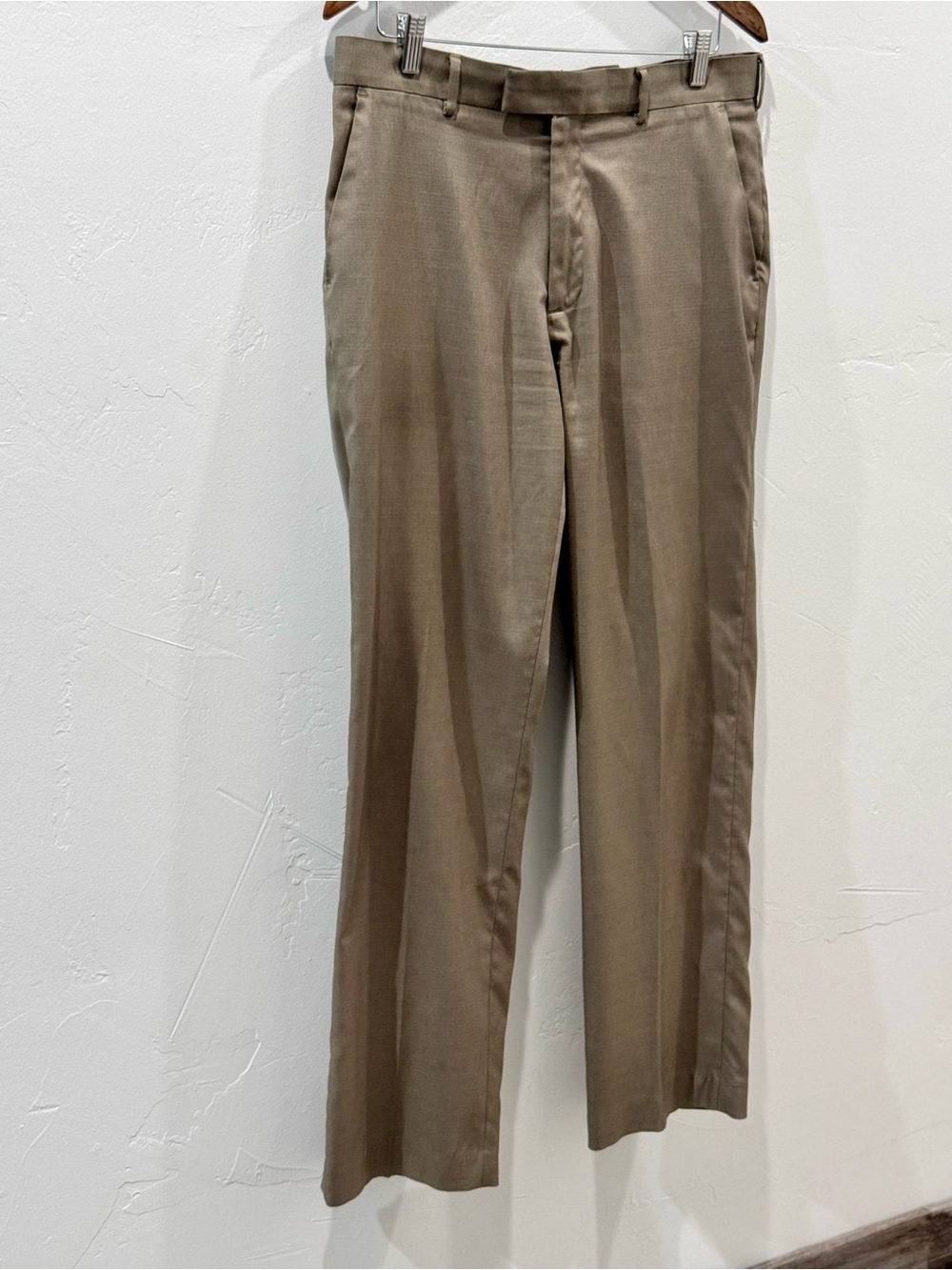 Perry Ellis Portfolio Modern Fit Taupe Brown Dress Pants Mens 32x32 - Picture 4 of 12
